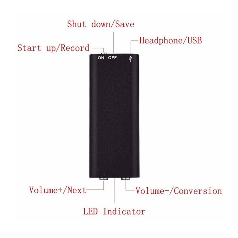 Hd Voice Recorder MP3 Player Mini Ultra Small Portable Interview Forensics - Silver 8G Hd Voice Recorder MP3 Player Mini Ultra Small Portable Interview Forensics - Silver 8G