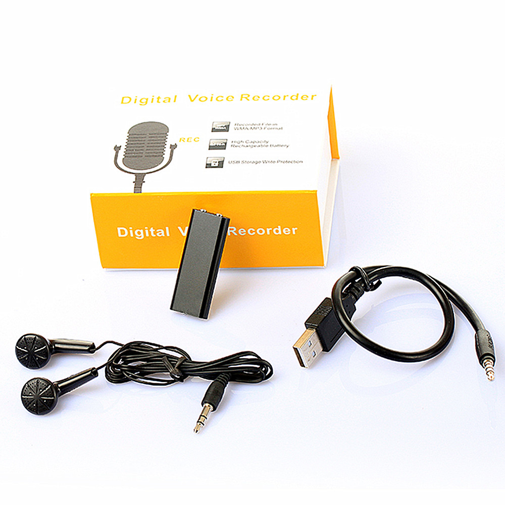 Hd Voice Recorder MP3 Player Mini Ultra Small Portable Interview Forensics - Silver 8G Hd Voice Recorder MP3 Player Mini Ultra Small Portable Interview Forensics - Silver 8G