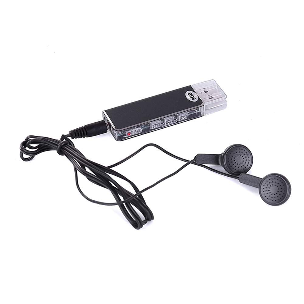 Mini Usb Recorder 13 Hours Alone Digital Voice Recorder- Black 1+8GB Mini Usb Recorder 13 Hours Alone Digital Voice Recorder- Black 1+8GB