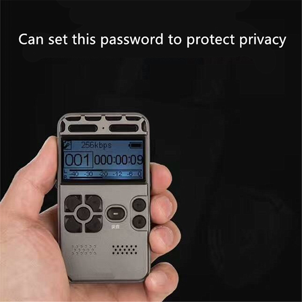 Hd Intelligent Digital Noise Reduction Meeting Recorder MP3 LED Display- Platinum 1+8GB Hd Intelligent Digital Noise Reduction Meeting Recorder MP3 LED Display- Platinum 1+8GB