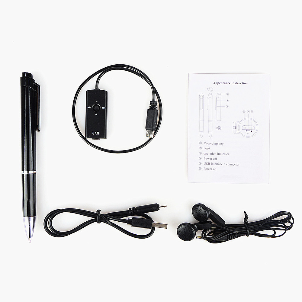 Digital Voice Recorder Pen Portable Digital Audio Recorder Pen- Black 1+8GB Digital Voice Recorder Pen Portable Digital Audio Recorder Pen- Black 1+8GB