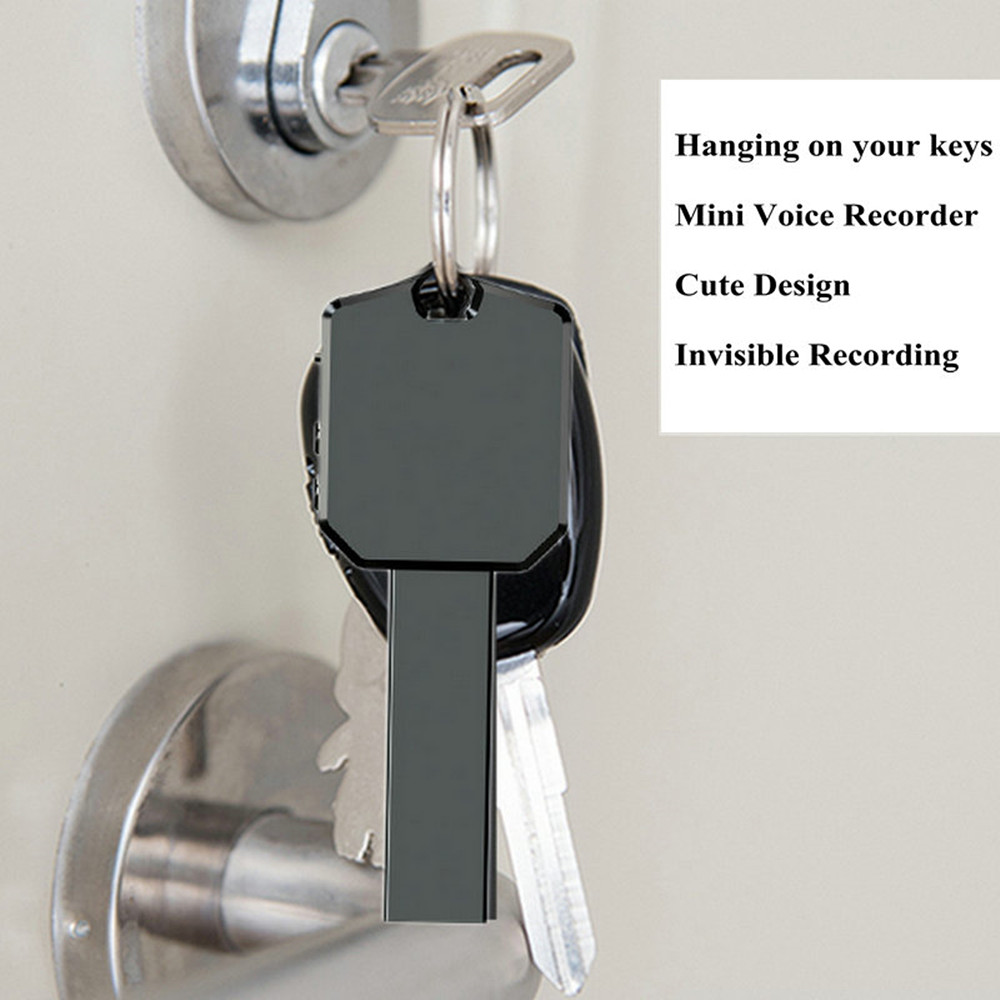 Mini Key Meeting recorder MP3 Player Hd Noise Reduction- Black 1+8GB Mini Key Meeting recorder MP3 Player Hd Noise Reduction- Black 1+8GB