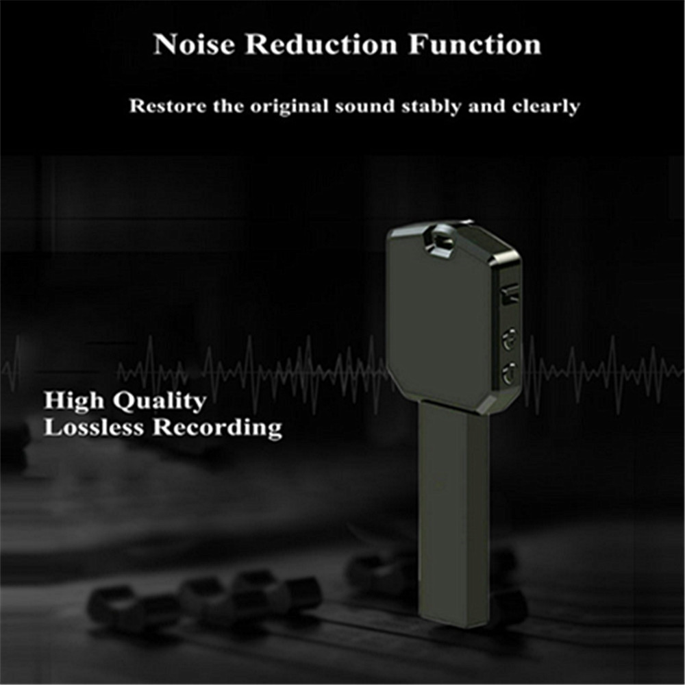 Mini Key Meeting recorder MP3 Player Hd Noise Reduction- Black 1+8GB Mini Key Meeting recorder MP3 Player Hd Noise Reduction- Black 1+8GB