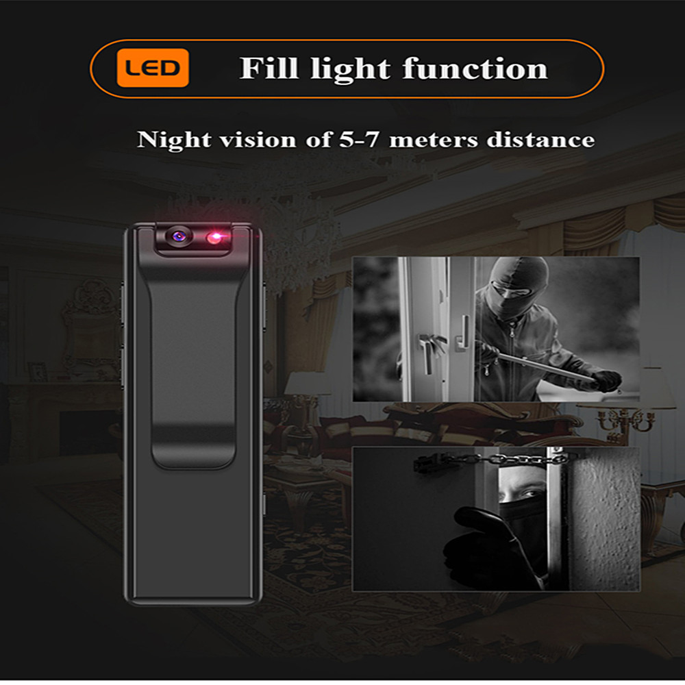 Hd Portable Video Recording Rotating Camera Recorder Strong Magnetic Adsorption- Black Hd Portable Video Recording Rotating Camera Recorder Strong Magnetic Adsorption- Black