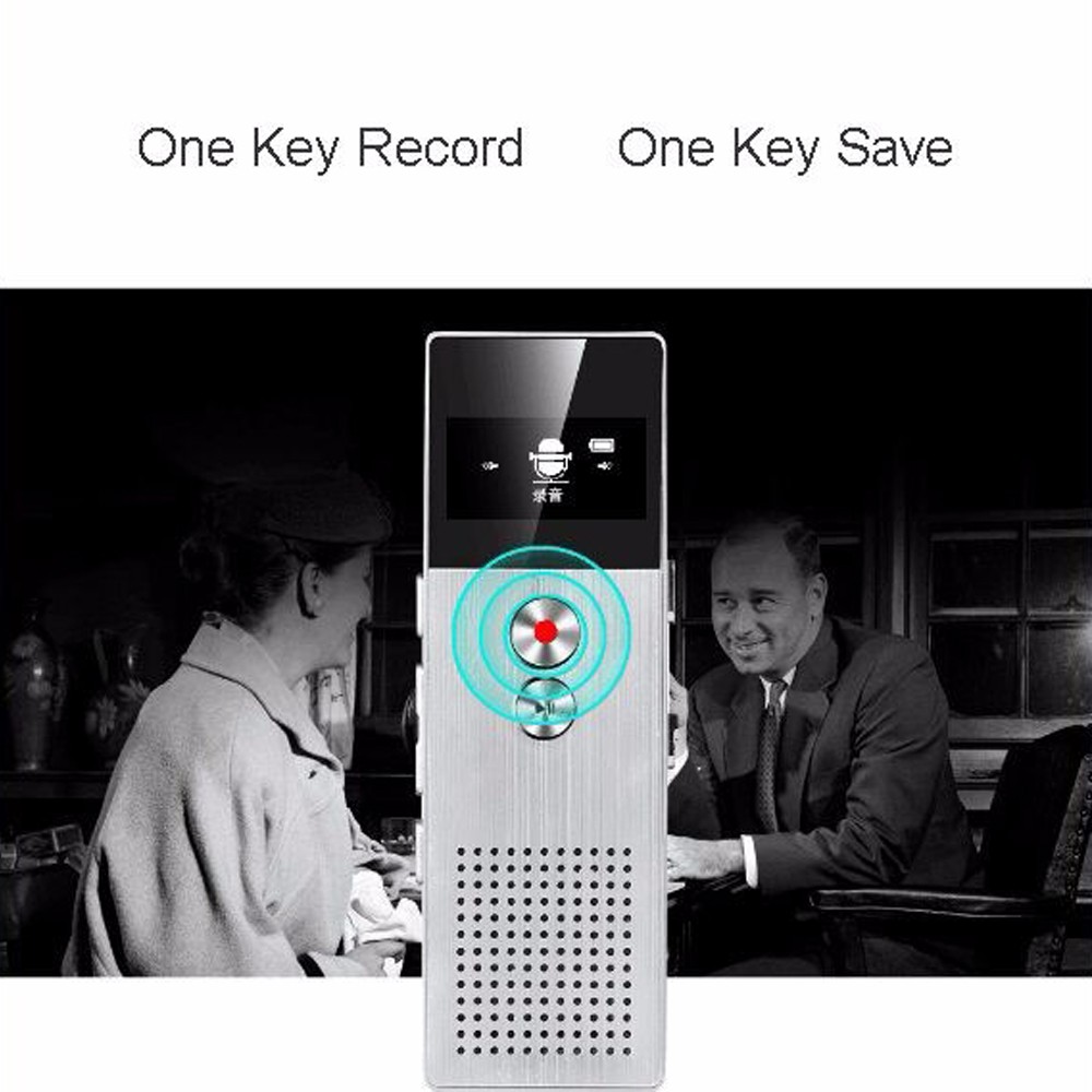8 GB Mini Flash Digital Voice Recorder MP3 Music Player The Tape Recorder- Silver 1+8GB 8 GB Mini Flash Digital Voice Recorder MP3 Music Player The Tape Recorder- Silver 1+8GB