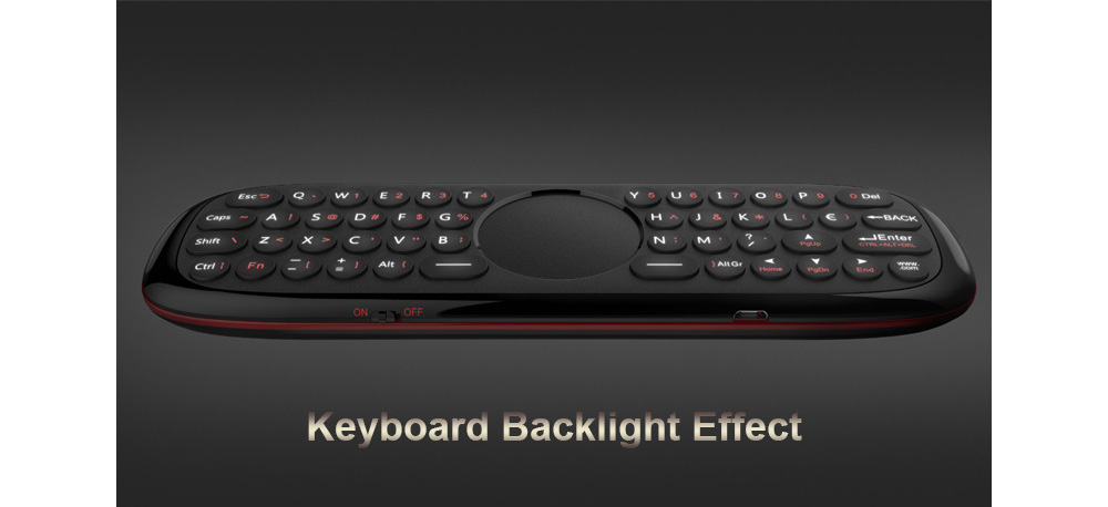 Wechip W2 Air Mouse - Black Wechip W2 Air Mouse - Black