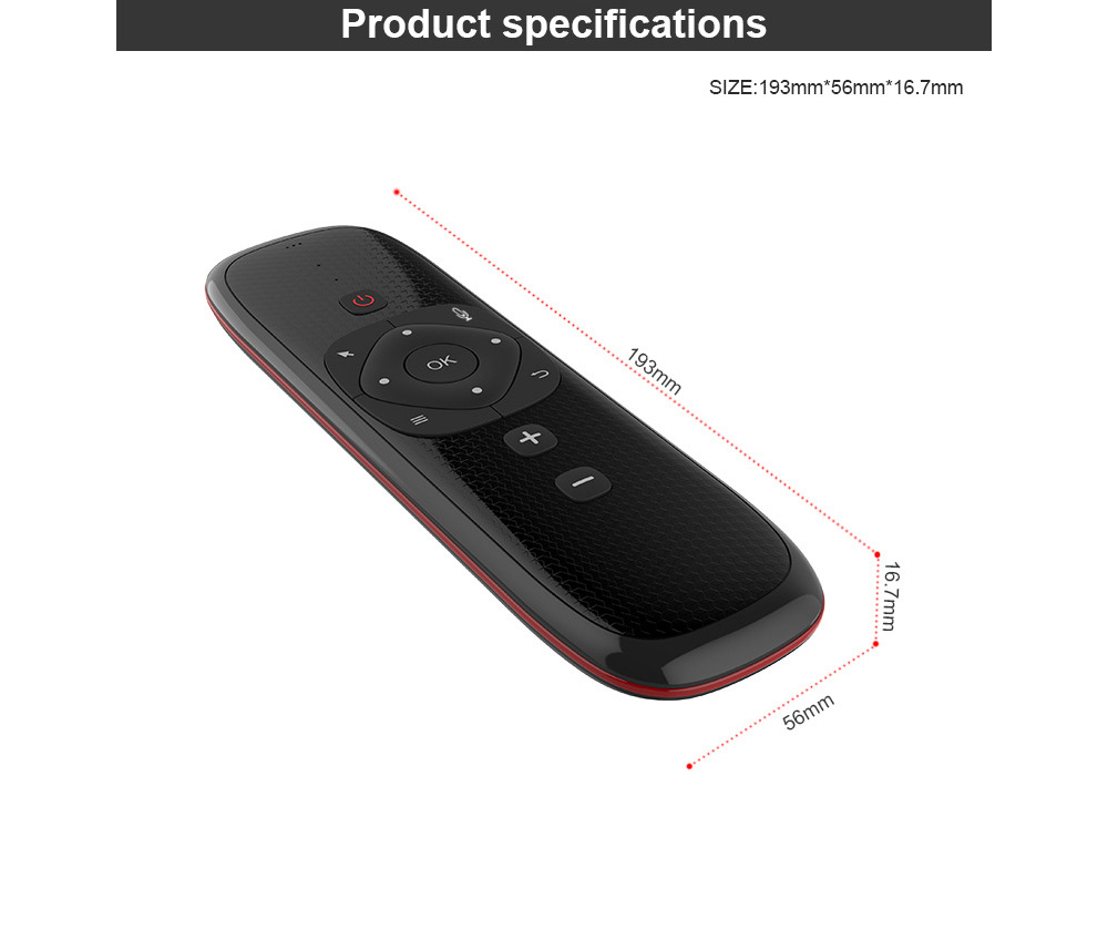 Wechip W2 Air Mouse - Black Wechip W2 Air Mouse - Black