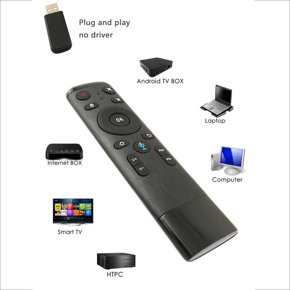 Q5 Smart Voice Air Mouse - Black Voice without Gyroscope Q5 Smart Voice Air Mouse - Black Voice without Gyroscope