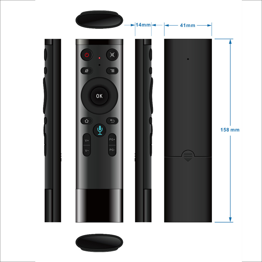Q5 Smart Voice Air Mouse - Black Voice without Gyroscope Q5 Smart Voice Air Mouse - Black Voice without Gyroscope