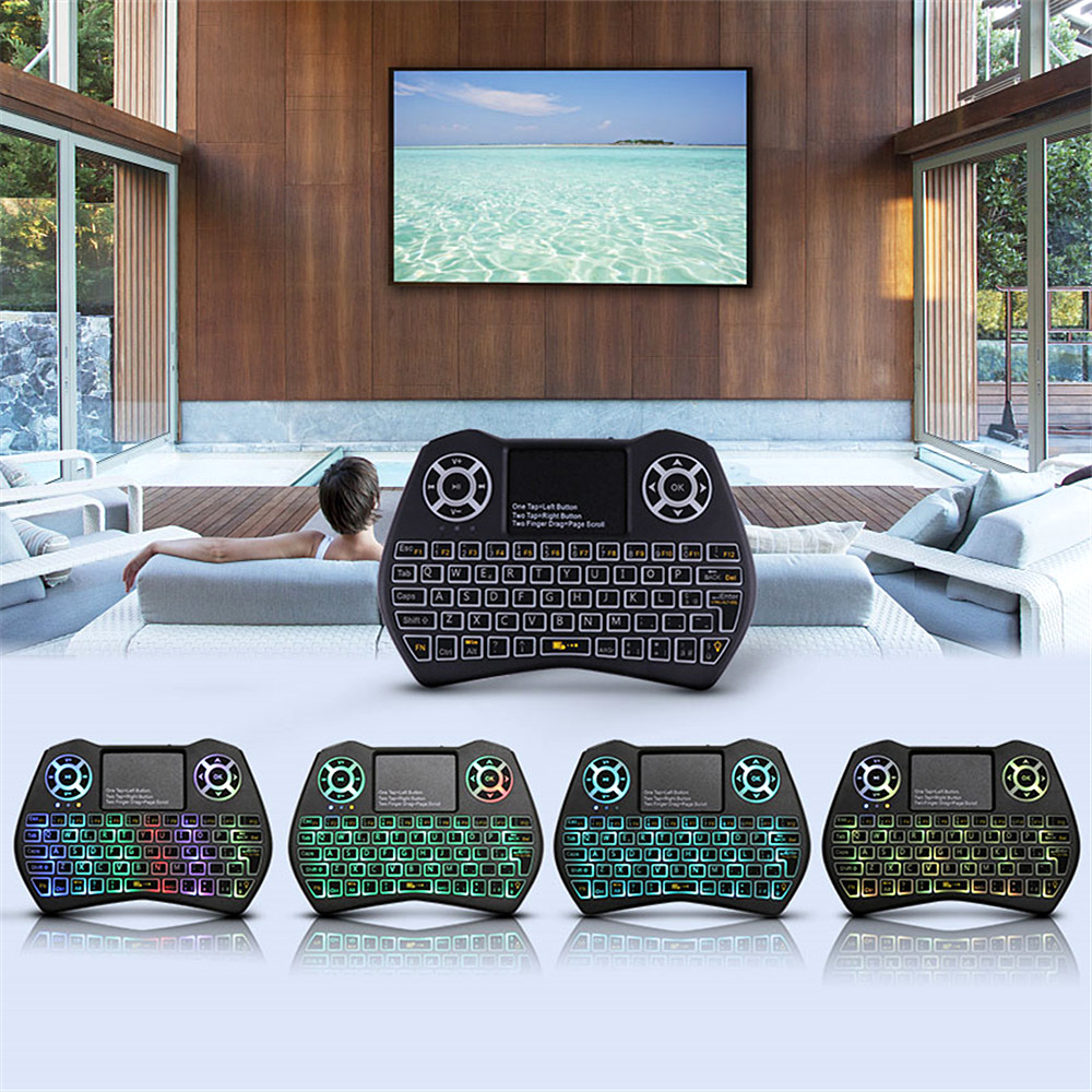 Wireless Keyboard Support Multilingual Flying Squirrels Mini Seven Dazzle Colour - Black Wireless Keyboard Support Multilingual Flying Squirrels Mini Seven Dazzle Colour - Black