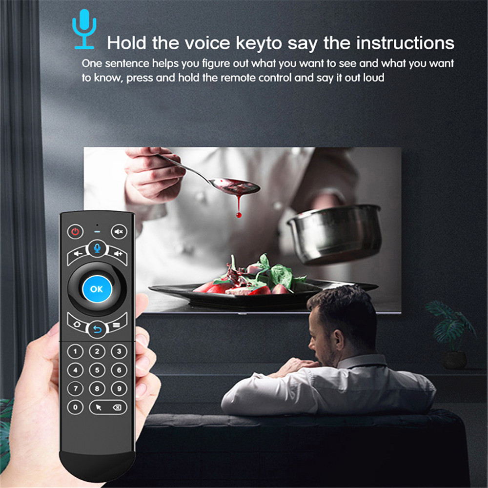 2.4 G Air Flying Squirrels Remote Control Mouse Six Axis Gyroscope Google Voice - Black 2.4 G Air Flying Squirrels Remote Control Mouse Six Axis Gyroscope Google Voice - Black
