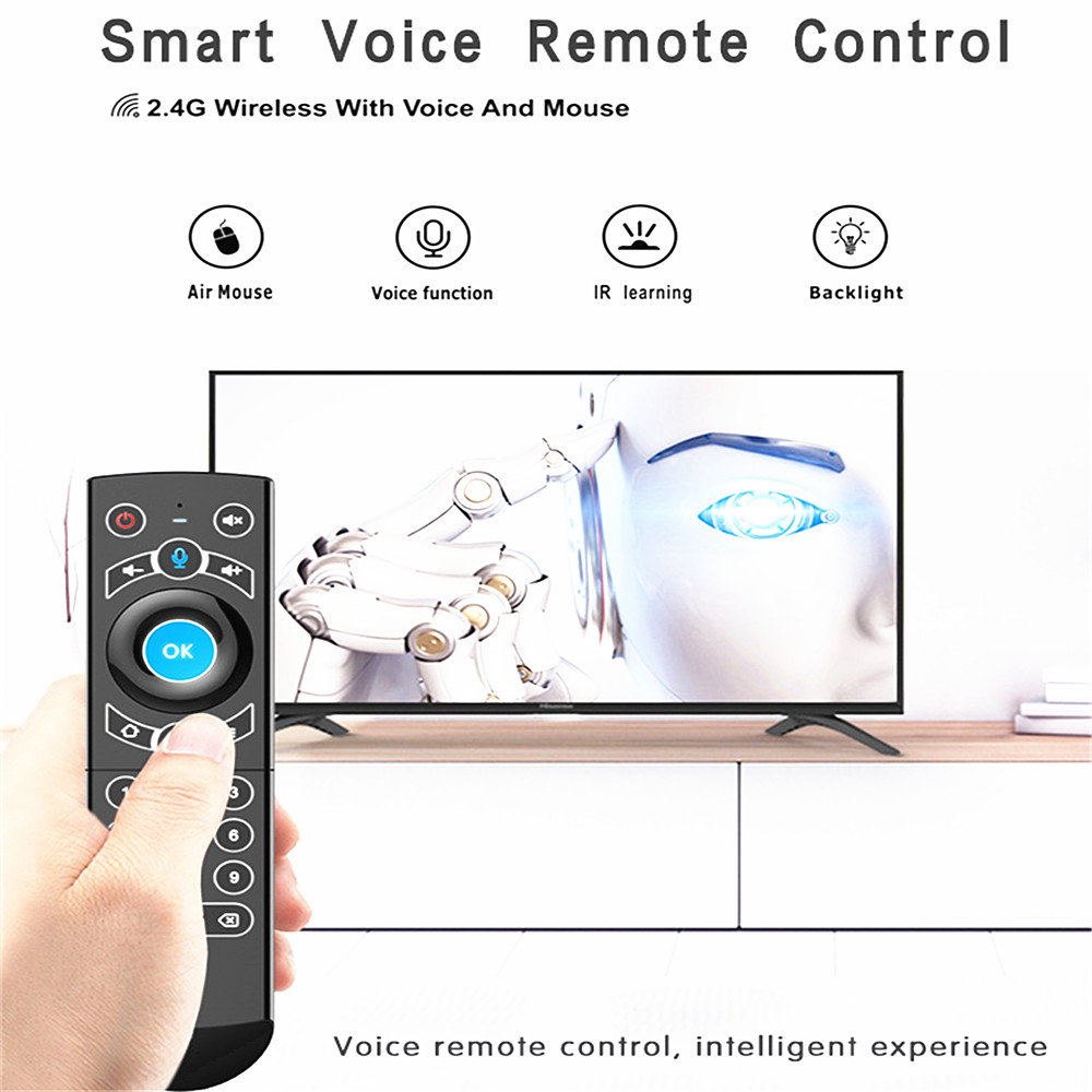 2.4 G Air Flying Squirrels Remote Control Mouse Six Axis Gyroscope Google Voice - Black 2.4 G Air Flying Squirrels Remote Control Mouse Six Axis Gyroscope Google Voice - Black
