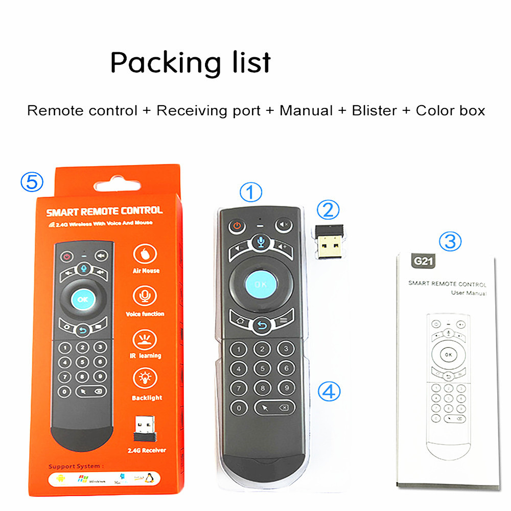 2.4 G Air Flying Squirrels Remote Control Mouse Six Axis Gyroscope Google Voice - Black 2.4 G Air Flying Squirrels Remote Control Mouse Six Axis Gyroscope Google Voice - Black