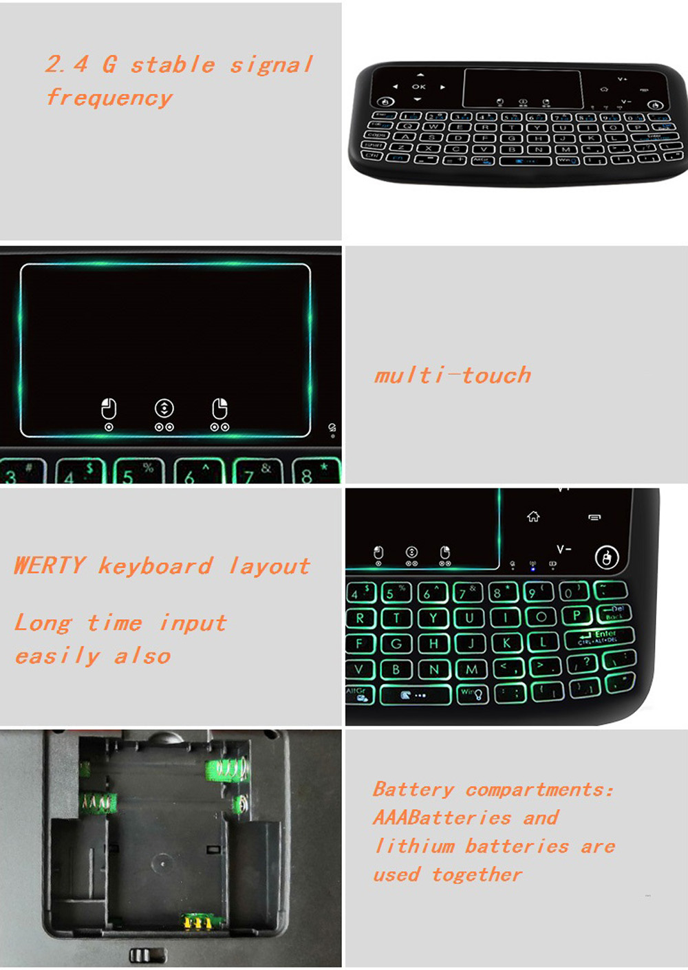 A36 Wireless Mini Air Mouse - Black Standard Dry Battery A36 Wireless Mini Air Mouse - Black Standard Dry Battery