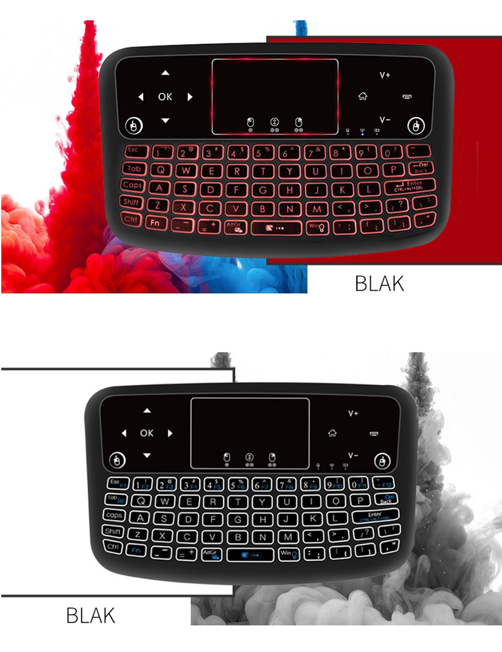 A36 Wireless Mini Air Mouse - Black Standard Dry Battery A36 Wireless Mini Air Mouse - Black Standard Dry Battery
