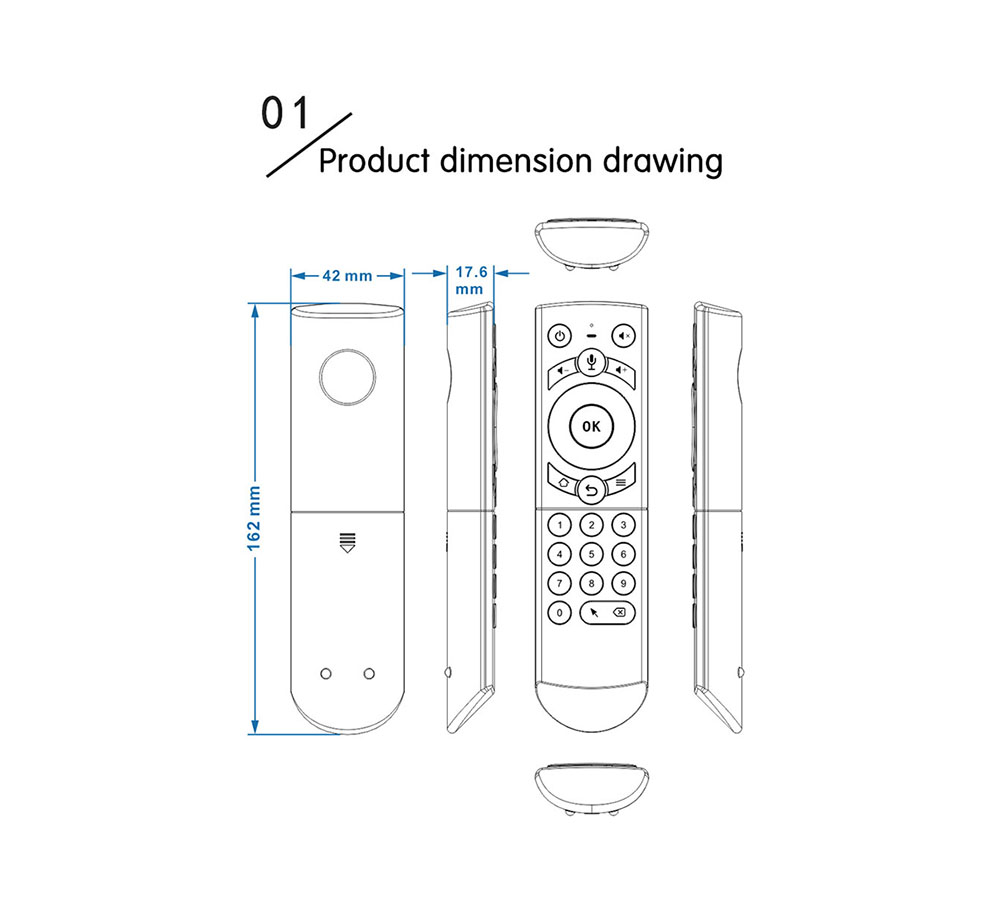G21 Air Mouse Remote Controller - Black G21 Air Mouse Remote Controller - Black