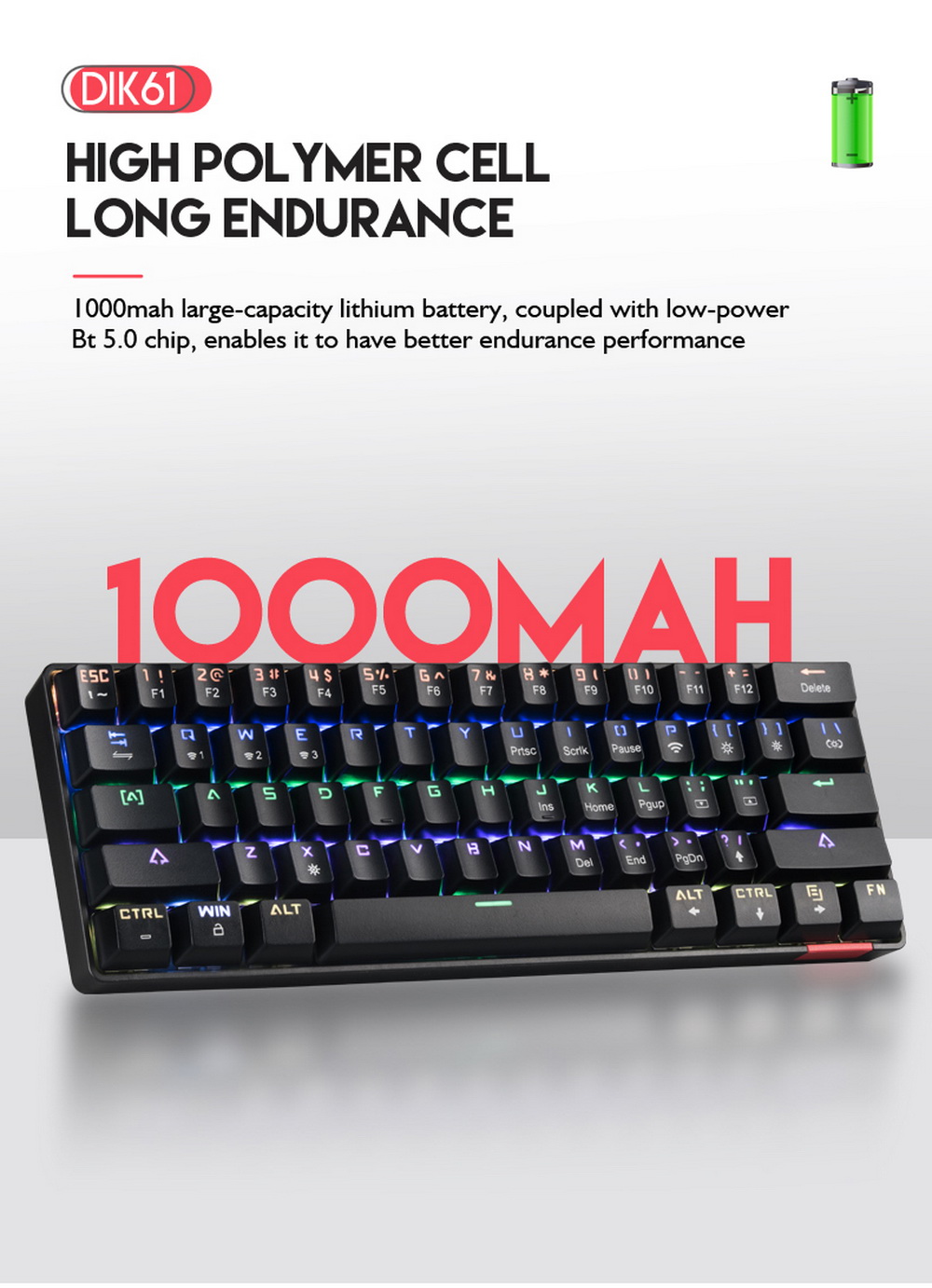 DIK61 Mechanical Keyboard - Black DIK61 Mechanical Keyboard - Black