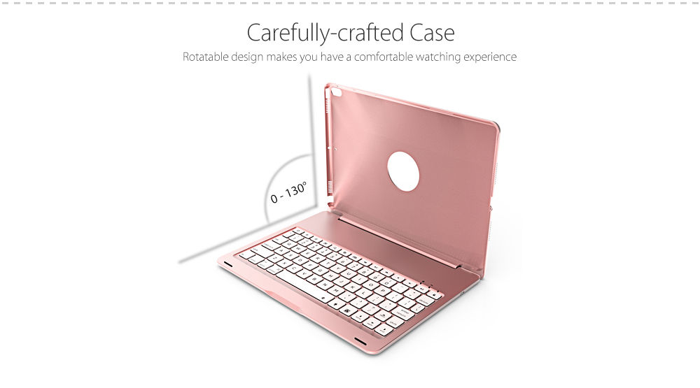 Tablet Holder with Colorful Backlight- Rose Gold Tablet Holder with Colorful Backlight- Rose Gold