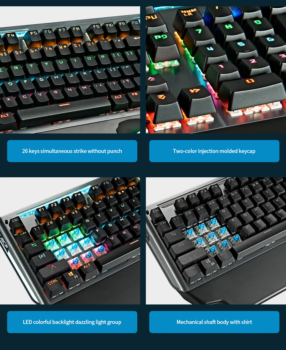 Professional Gaming Mechanical Keyboard details Professional Gaming Mechanical Keyboard details