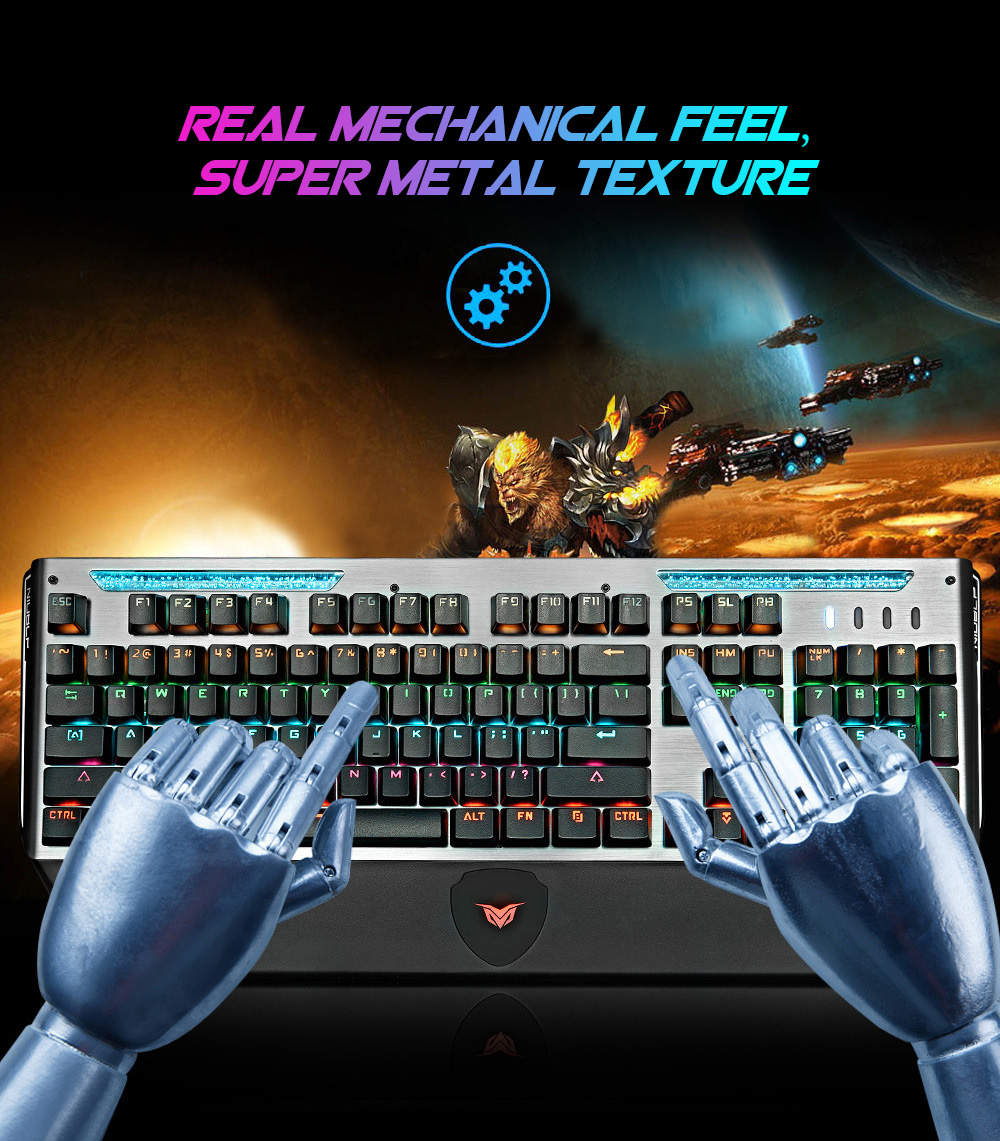 Professional Gaming Mechanical Keyboard Real mechanical feel, super metal texture Professional Gaming Mechanical Keyboard Real mechanical feel, super metal texture