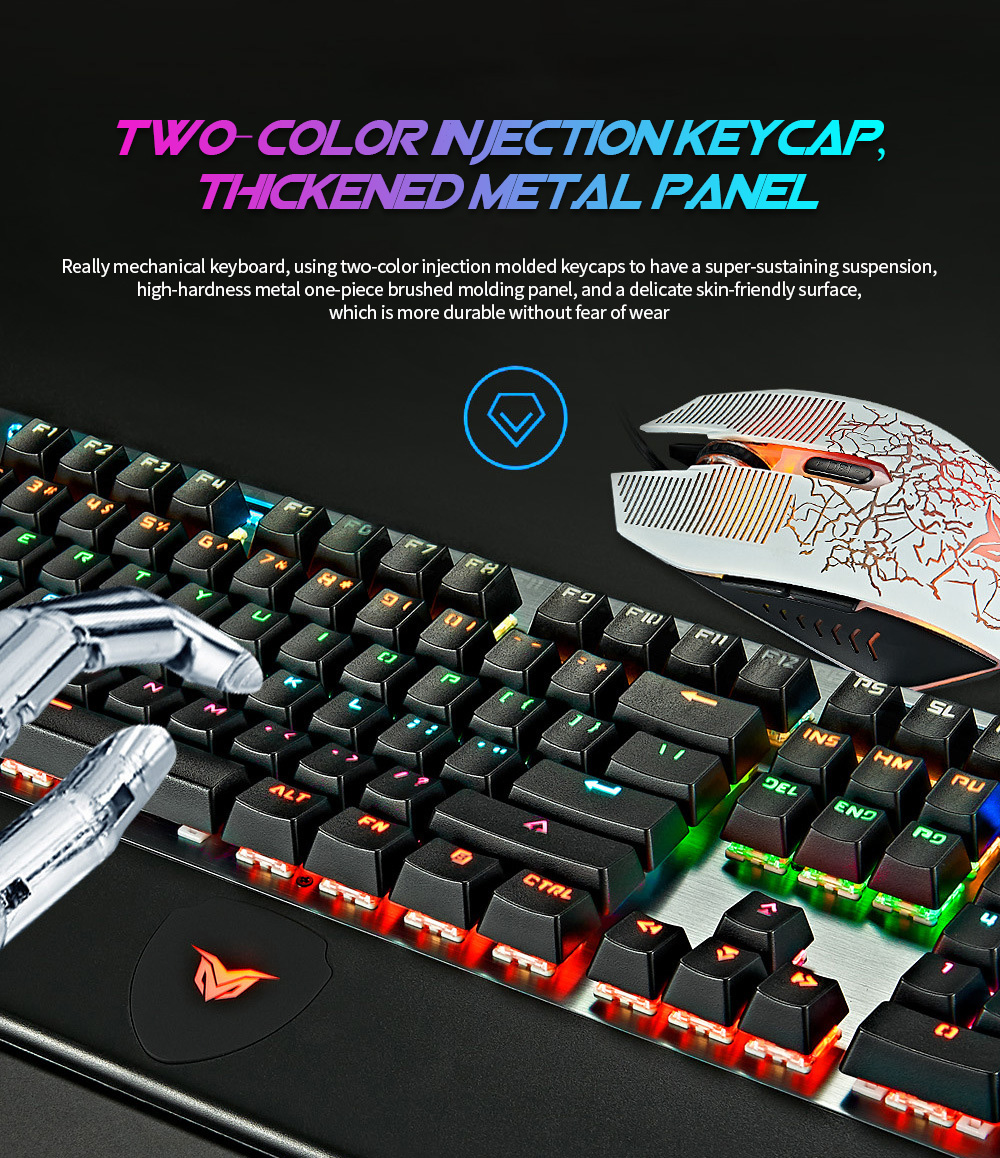 Professional Gaming Mechanical Keyboard Two-color injection keycap Professional Gaming Mechanical Keyboard Two-color injection keycap