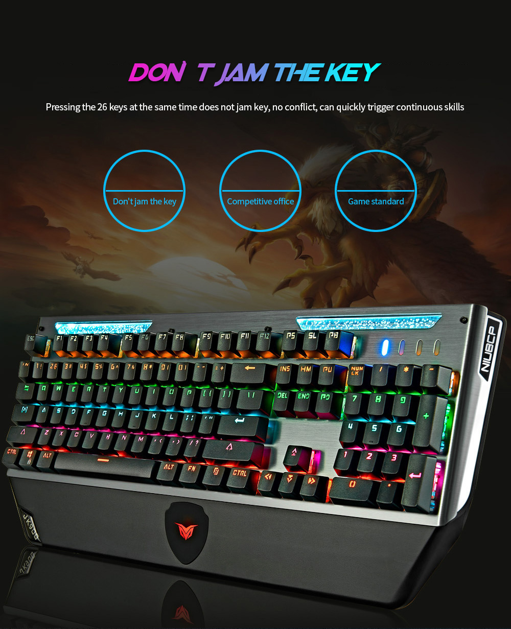 Professional Gaming Mechanical Keyboard Don't jam the key Professional Gaming Mechanical Keyboard Don't jam the key